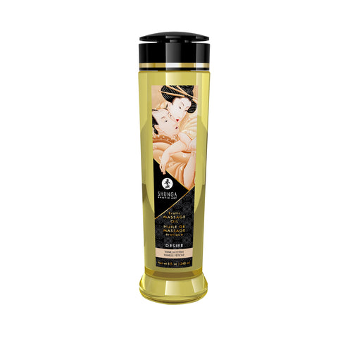 Shunga Desire Vanilla Massage Oil 8 Fl Oz Natural Massage Oil Massage Oil