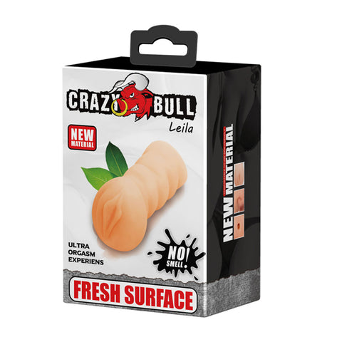 Crazy Bull Leila Vagina Stroker Realistic Flesh Color Adult Toy Strokers - Manual