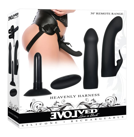 Evolved Heavenly Harness USB Rechargeable Strap On Kit STRAP-ONS