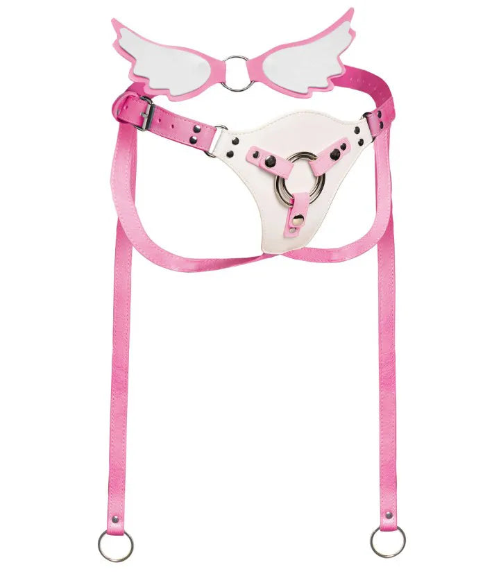 Solyra Good Angel – Adjustable Vegan Leather Strap-On Harness > Dildos > Strap On Harnesses Main image