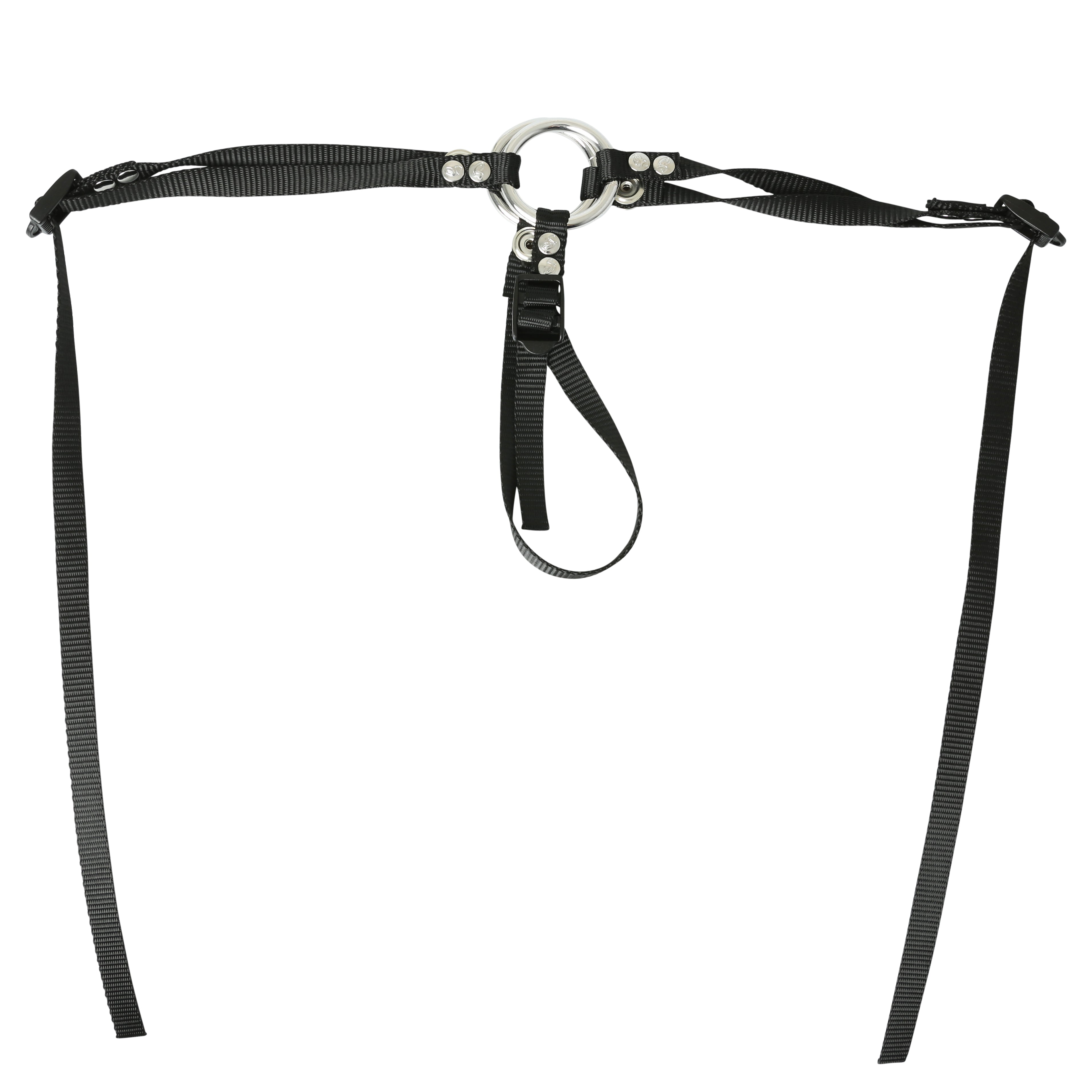 Bare As You Dare Strap-On Harness – Adjustable Thong-Style Strap-On Harness Black > Dildos > Strap On Harnesses