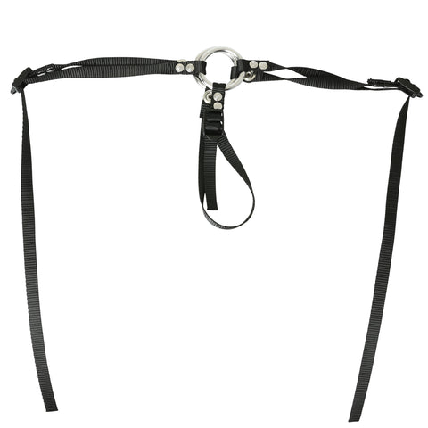 Bare As You Dare Strap-On Harness Black Adjustable Adult Toy Harnesses & Strap-Ons