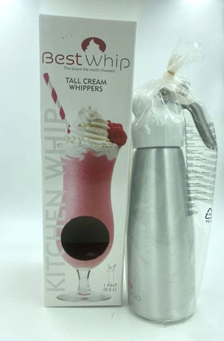 Tall Black 1 Pint Cream Whipper for Desserts and Coffees Silver > Relaxation Zone > Edible Treats