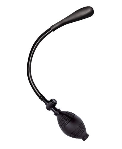 Ram Black Anal Balloon Pump with Safety Release Valve and Bulb ANAL TOYS