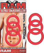 Ram Ultra Black Silicone Cock Ring Set > Cock Ring > Sets