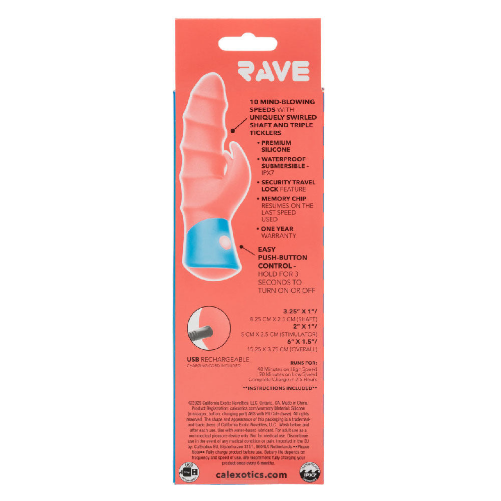 Rave Tickler Orange Silicone Dual Massager – Vibrant Design Intimate Massager > Sex Toys For Ladies > G-Spot Vibrators