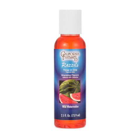 Razzels Wild Watermelon Warming Lubricant 2 Oz Bottle Flavoured Lube