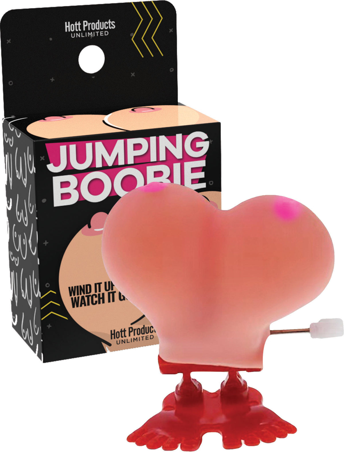 Jumping Boobie Party Toy – Wind-Up 2 Inch Jumping Toy Beige > Novelties > Gag Gifts