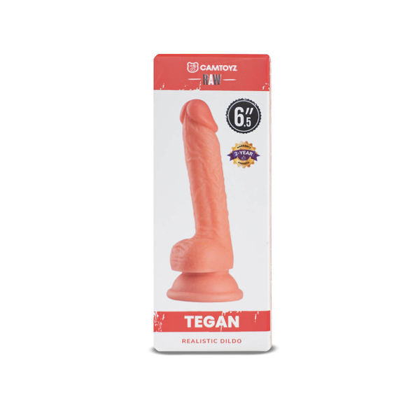 Realistic Raw Tegan 6" Dildo Light Skin Tone Secondary image