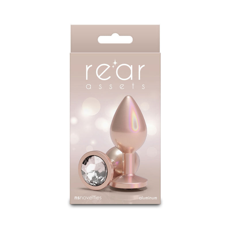 Rear Assets Iridescent Champagne Medium 3.23 Inch – Lightweight Butt Plug > Anal Range > Butt Plugs