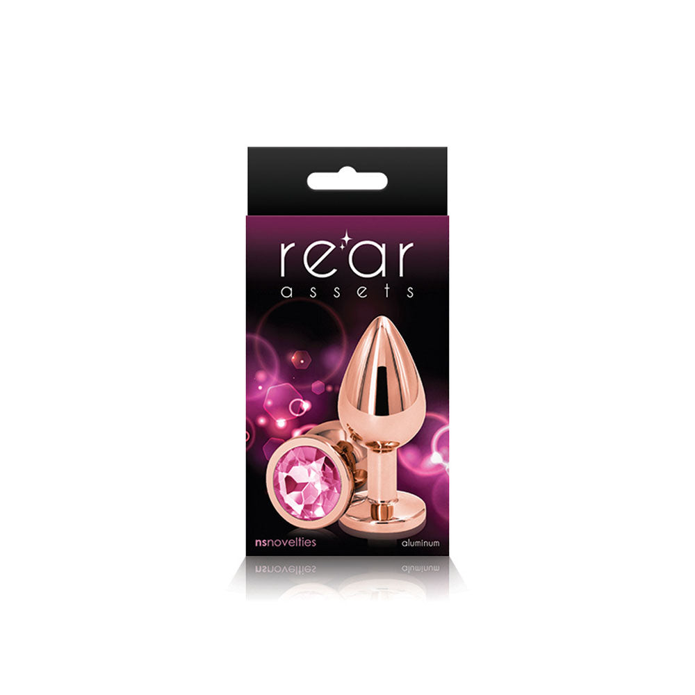 Rear Assets Rose Gold Medium (8 cm) – Metal Butt Plug > Anal Range > Jewel Butt Plugs