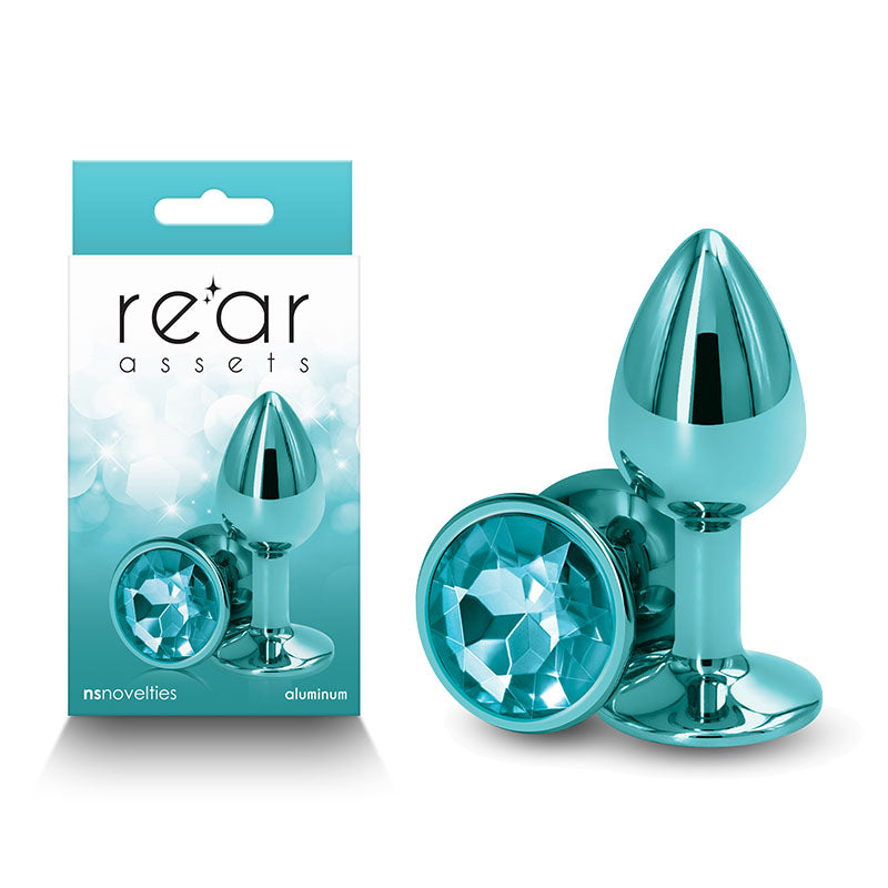 Rear Assets - Small - Teal Anal Toy 7.1cm x 3.2cm > Anal Range > Jewel Butt Plugs Main image
