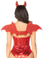 Red Devil Costume Kit with Rhinestone Wings and Headband > Clothes > Costumes > Womens