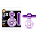 Vibrating Double Strap Cockring in Purple > Cock Ring > Vibrating