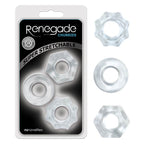 Renegade Chubbies (Clear) – Set of 3 Cock Rings > Cock Ring > Sets