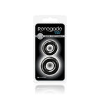 Renegade Double Stack (Black) – Set of 2 Comfort Cock Rings > Cock Ring > Sets