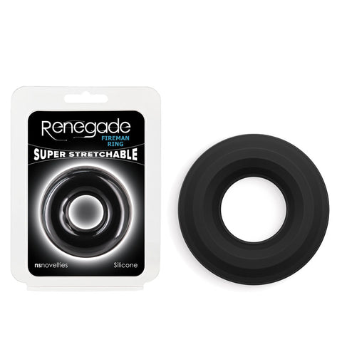 Renegade Fireman Ring - Large - Silicone Comfort Fit - Super Stretch COCK RINGS
