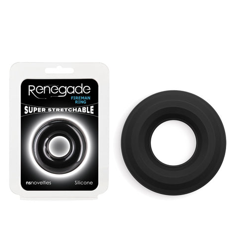 Renegade Fireman Ring - Medium - Comfortable Silicone Stretch Fit COCK RINGS