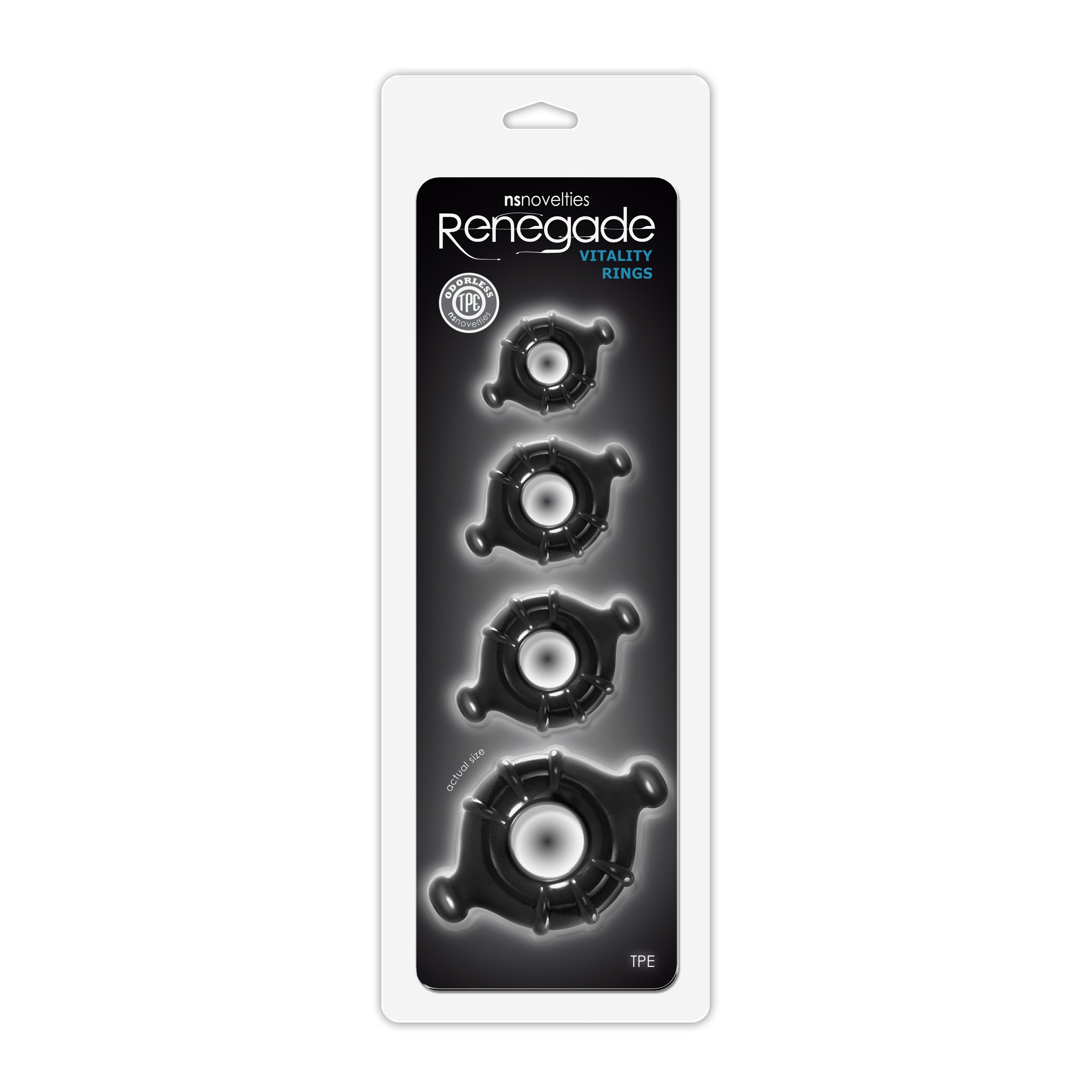Renegade Vitality Cock Rings Set of Four Sizes > Cock Ring > Sets