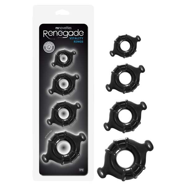 Renegade Vitality Cock Rings Set of Four Sizes > Cock Ring > Sets Main image