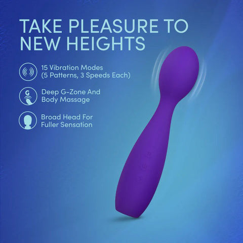 Sexy Things Velvet High – Powerful Wand Vibrator with 15 Vibration Modes > Sex Toys > Massage Wands