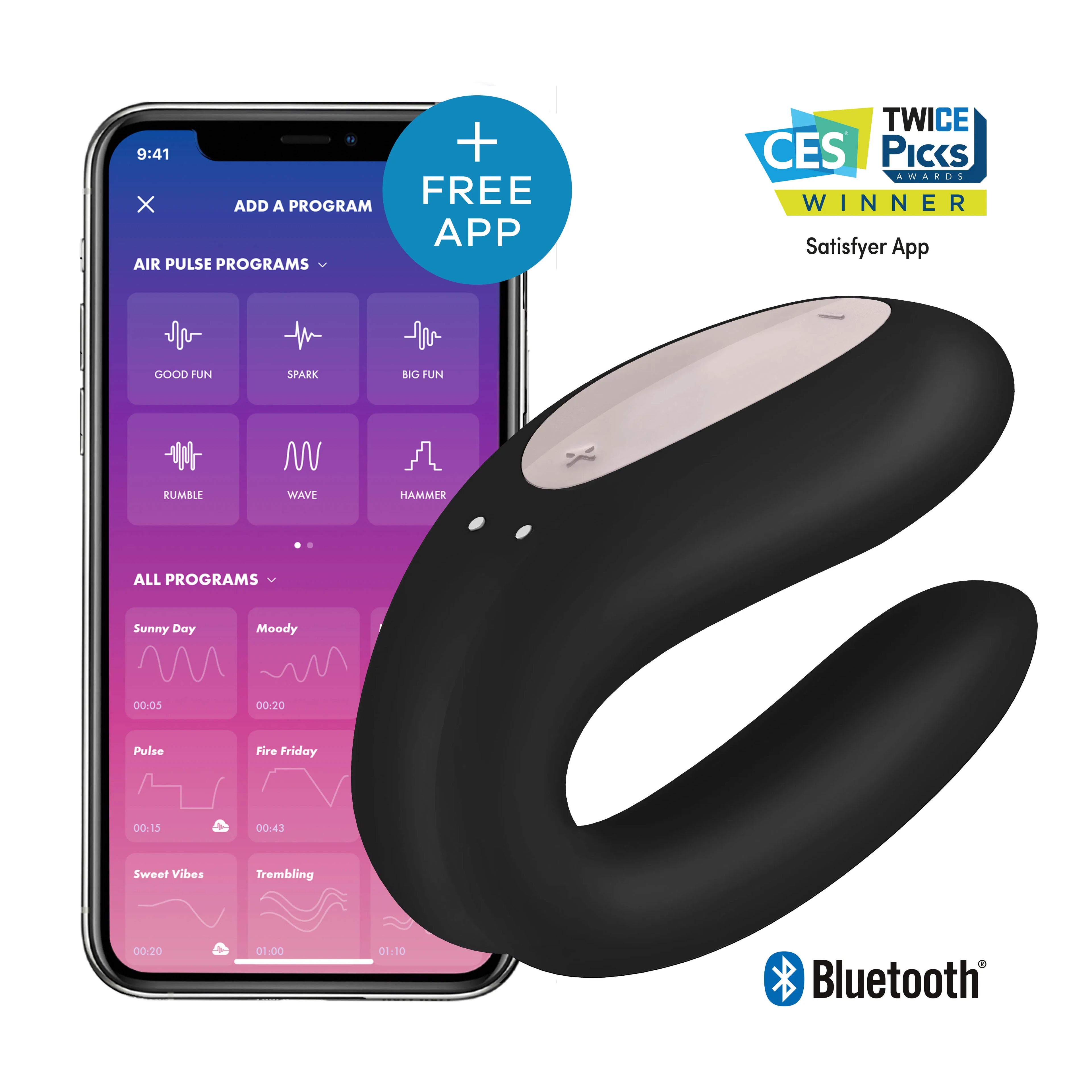Satisfyer Double Joy – App-Enabled Remote-Controlled Couples Vibrator > Sex Toys > Couples Toys