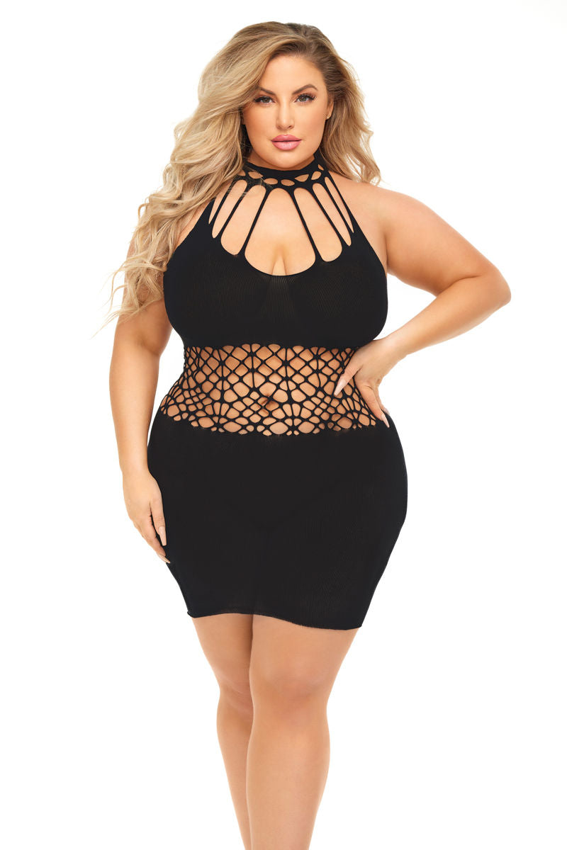 Rich B Phase Dress (Black Queen Size) – Curvy Lingerie Dress Secondary image