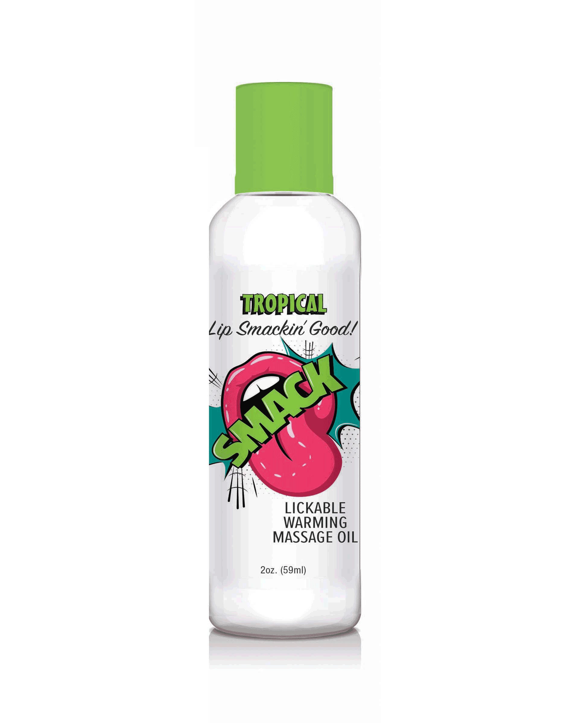 Smack Tropical Warming Lickable Massage Oil 2 Ounce Bottle Massage Oil