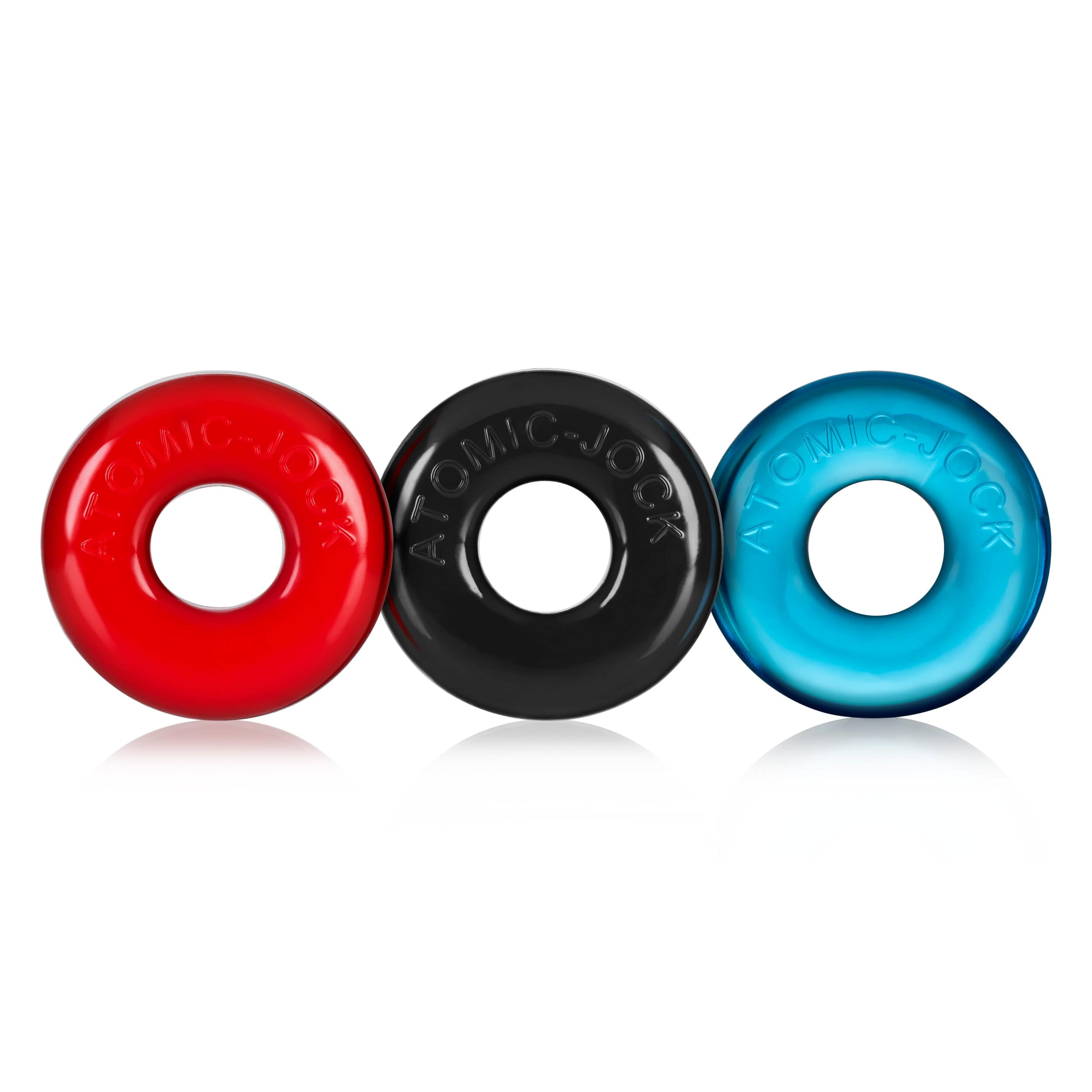 Ringer Thick Jelly Cockring 3 Pc Multicolor – Supportive Cockring Set > Cock Ring > Sets Main image