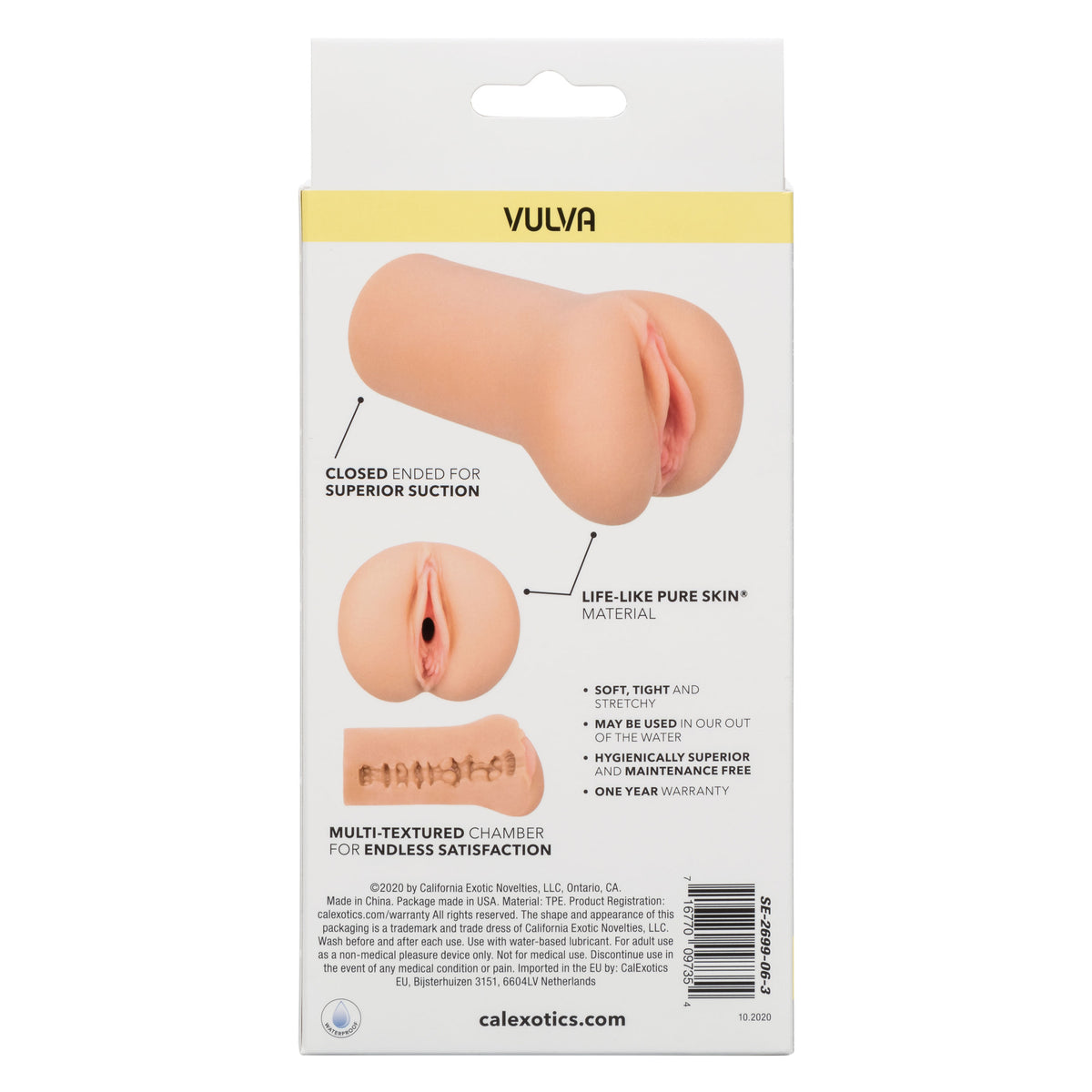 Boundless Vulva Masturbator Flesh Pink > Sex Toys For Men > Masturbators > Manual
