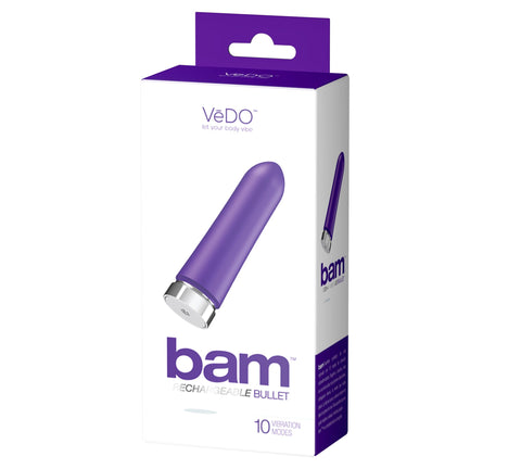 VeDO Bam Rechargeable Bullet Vibrator With 10 Vibration Modes BULLETS