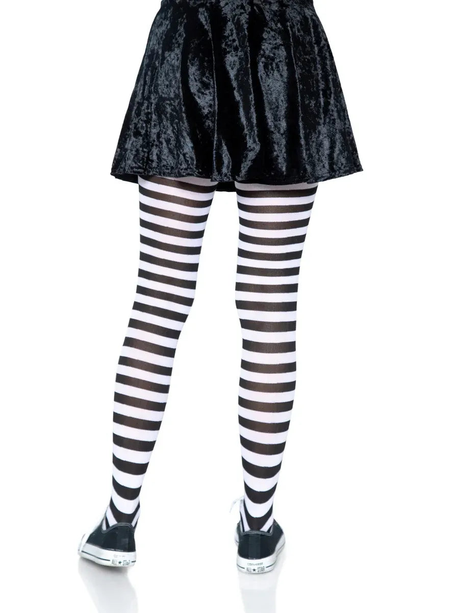 Leg Avenue Jada Striped Tights – Premium Women's Hosiery > Clothes > Hosiery > Pantyhose & Tights