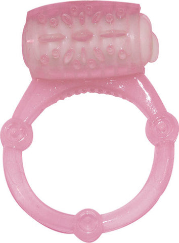 Humm Dinger Vibrating Penis Ring With Clitoral Stimulator Magenta Cock Rings Vibrating