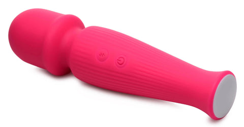 Curve Toys Silicone Wand Massager Magenta Wireless Rechargeable Electric Massager