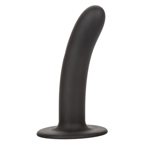 Boundless 6"/15.25cm Smooth Black Silicone Probe with Suction Cup Base Black Dongs Neutral