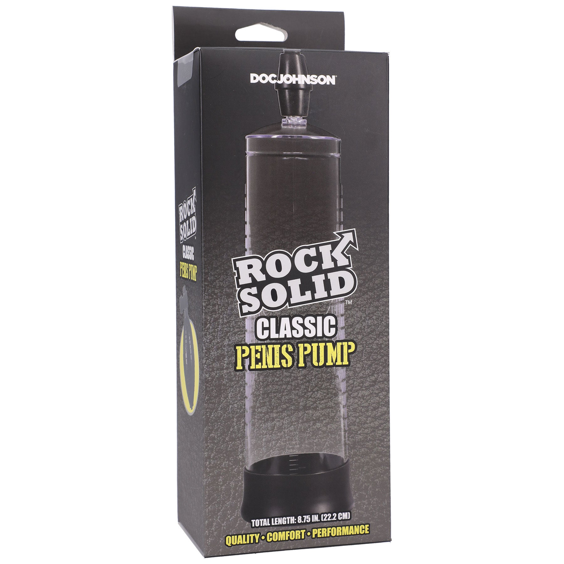 Rock Solid Classic (Black/Clear) – Silicone Sleeve Penis Pump 22cm > Pumps > Penis Pumps