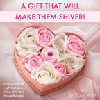 Rose Lovers Gift Box with Pink Swirl Clitoral Sucking Vibrator > Essentials > Massage Gift Set
