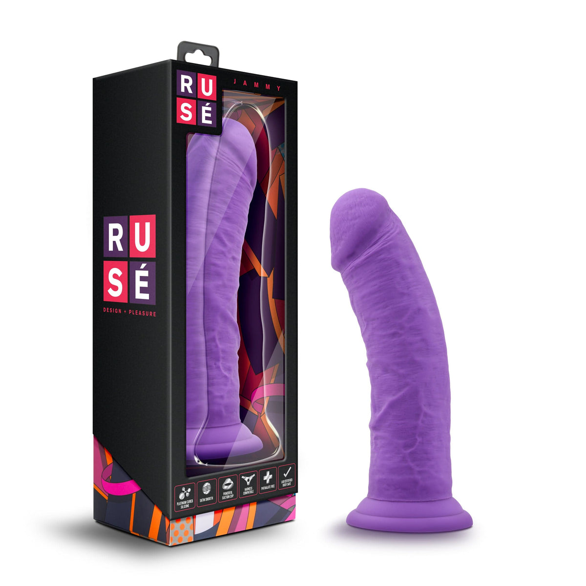 Ruse Jammy Purple 8 Inch Length 2 Inch Width Dildo > Dildos > Realistic Dildos