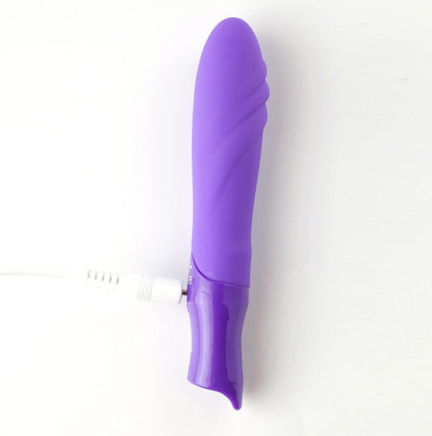 Margo Silicone Textured Bullet Vibrator Neon Purple Small BULLETS