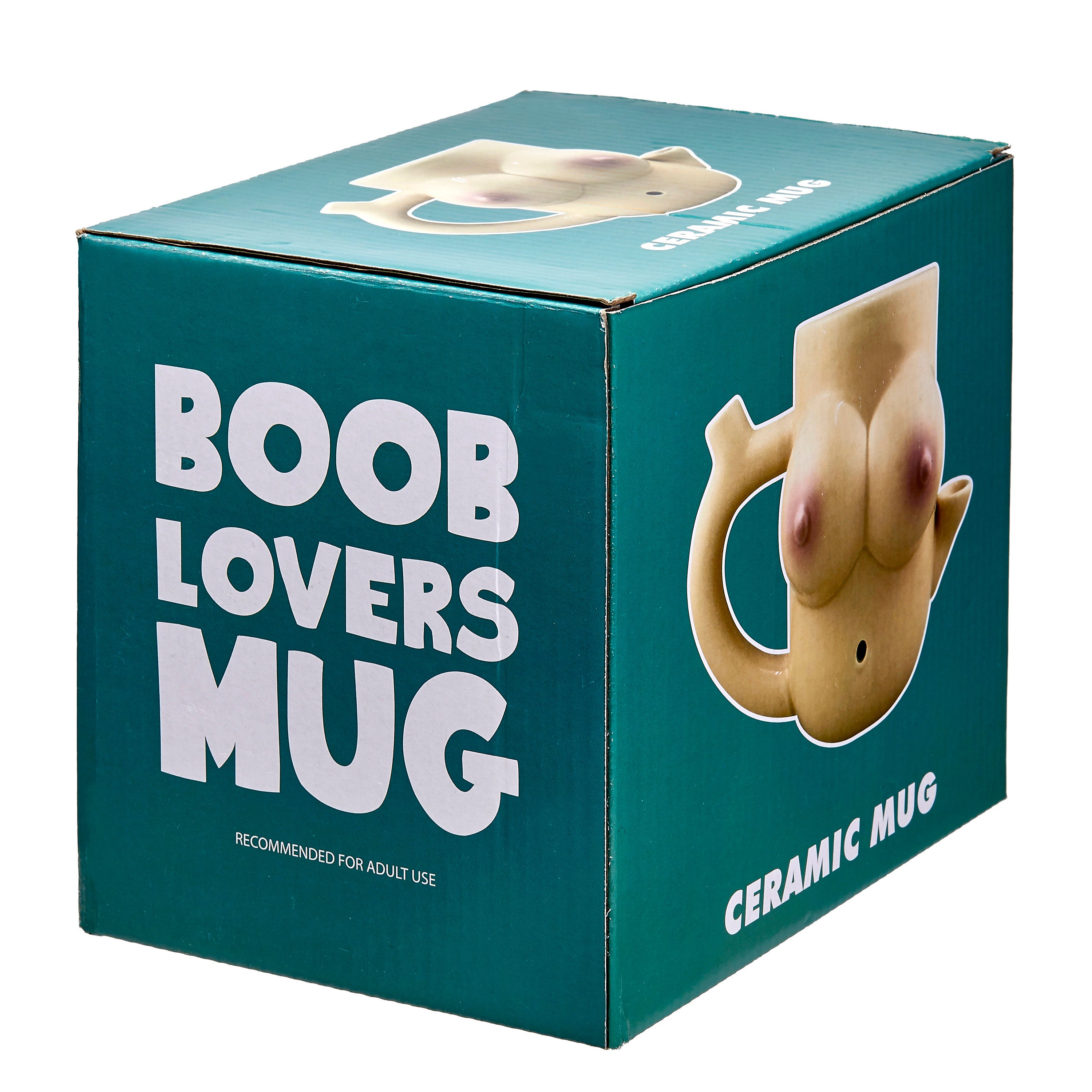 Boob Shaped Ceramic Mug Pipe Novelty Smoking Accessory Gift Bachelor & Bachelorette Items