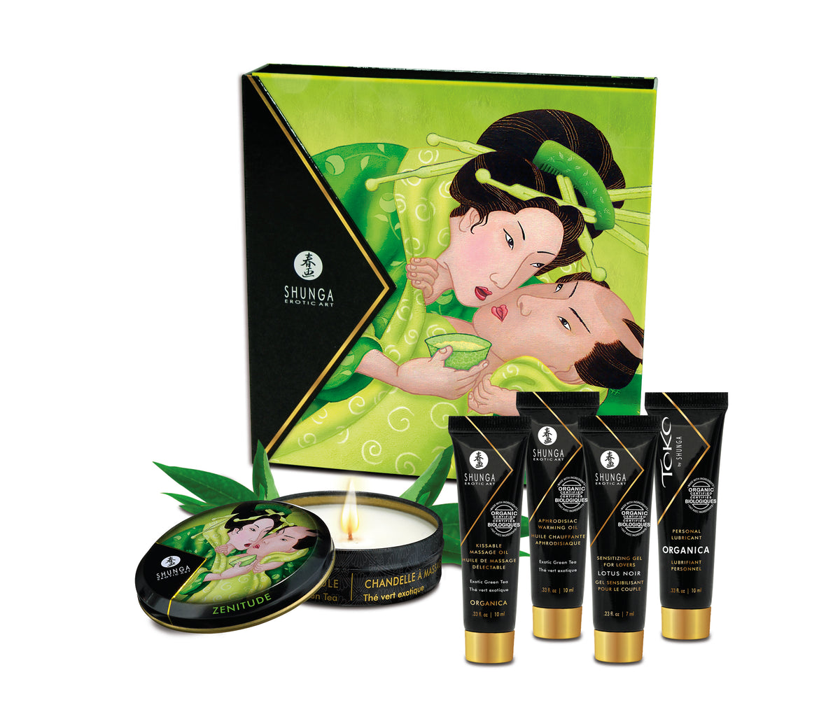 Geisha's Secrets Organica Massage Gift Set with Green Tea Default Title > Essentials > Massage Gift Set