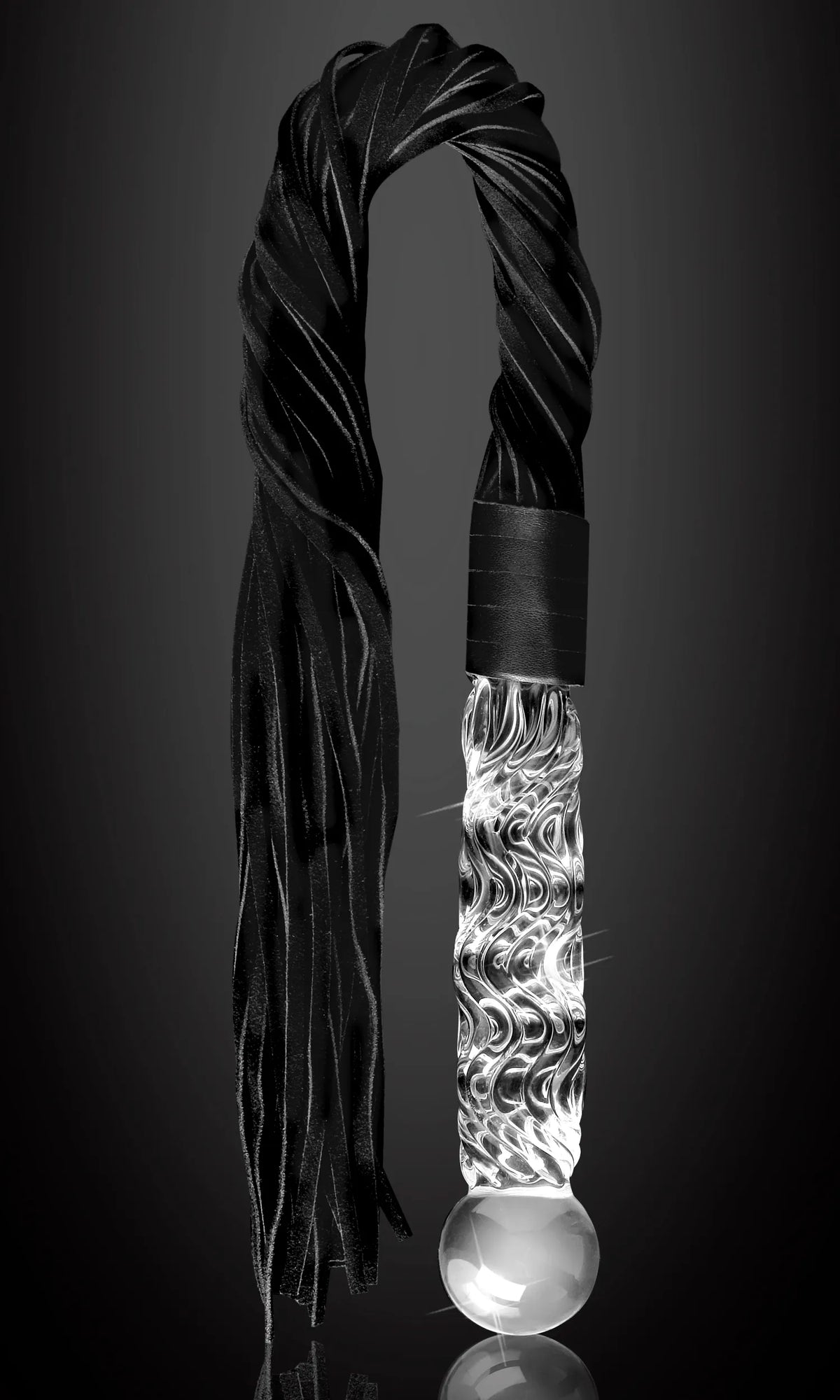 Icicles Hand Blown Glass – Hypoallergenic Nonporous Flogger