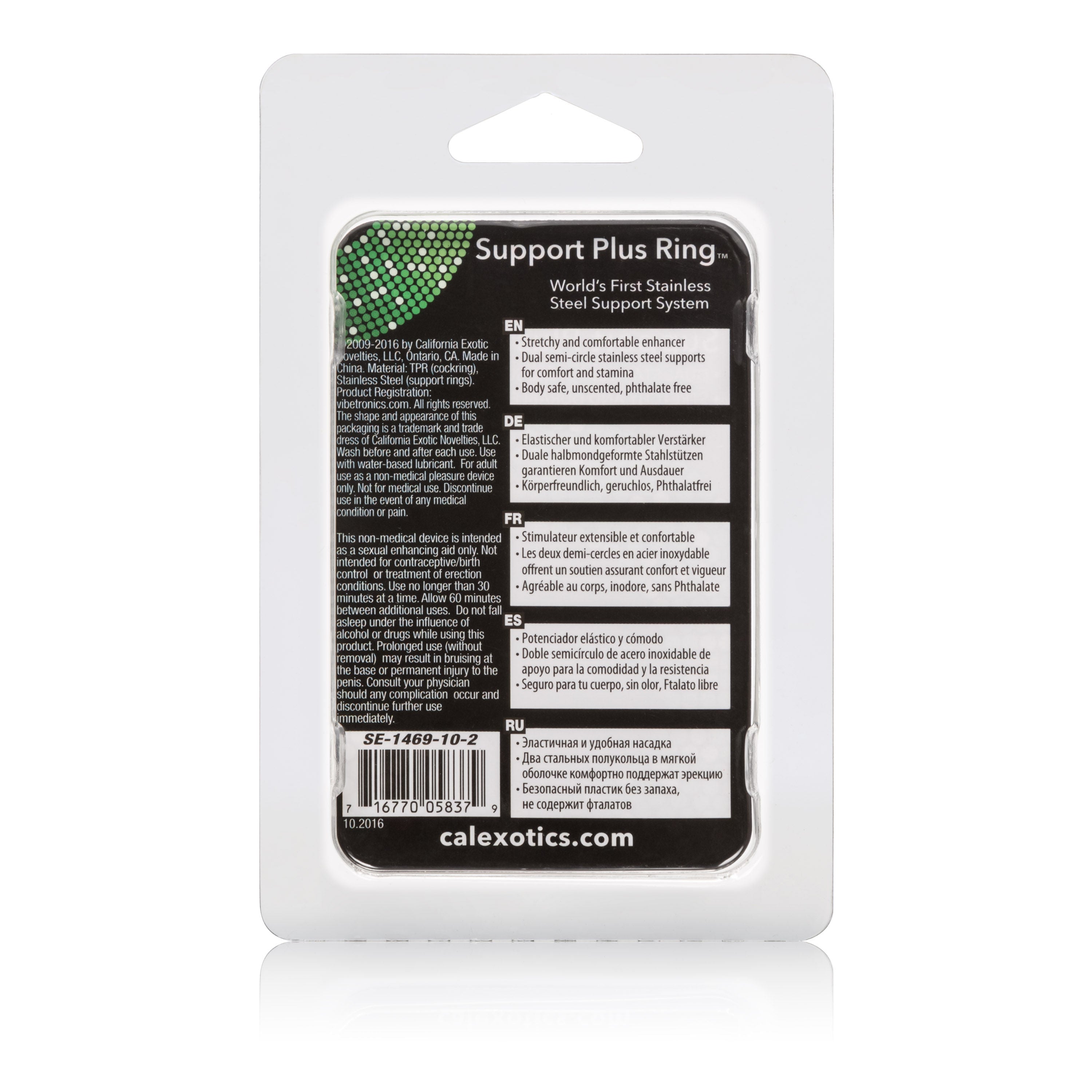 Support Plus Enhancer Ring for Comfort and Stamina Boost Clear COCK RINGS