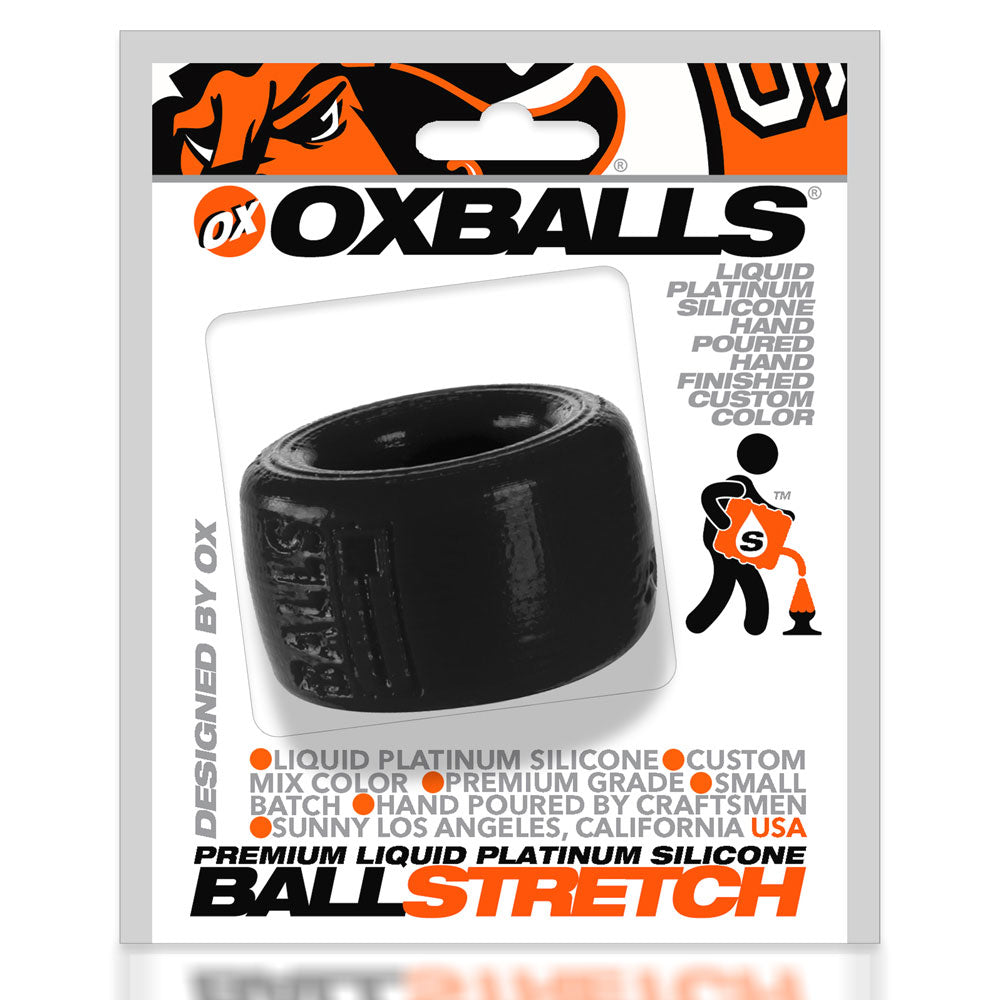 Balls T (Black) – Platinum Cure SofFlex Silicone Ballstretcher > Sex Toys For Men > Ball Stretchers