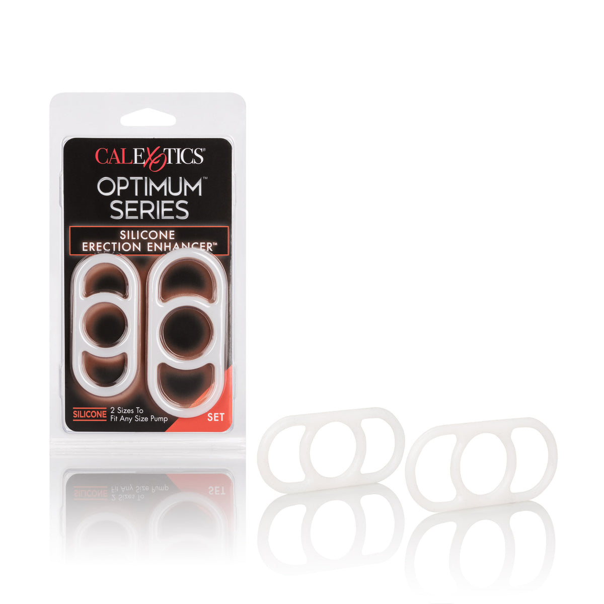 Silicone Erection Enhancer Rings Set of Two for Male Enhancement Clear COCK RING Set