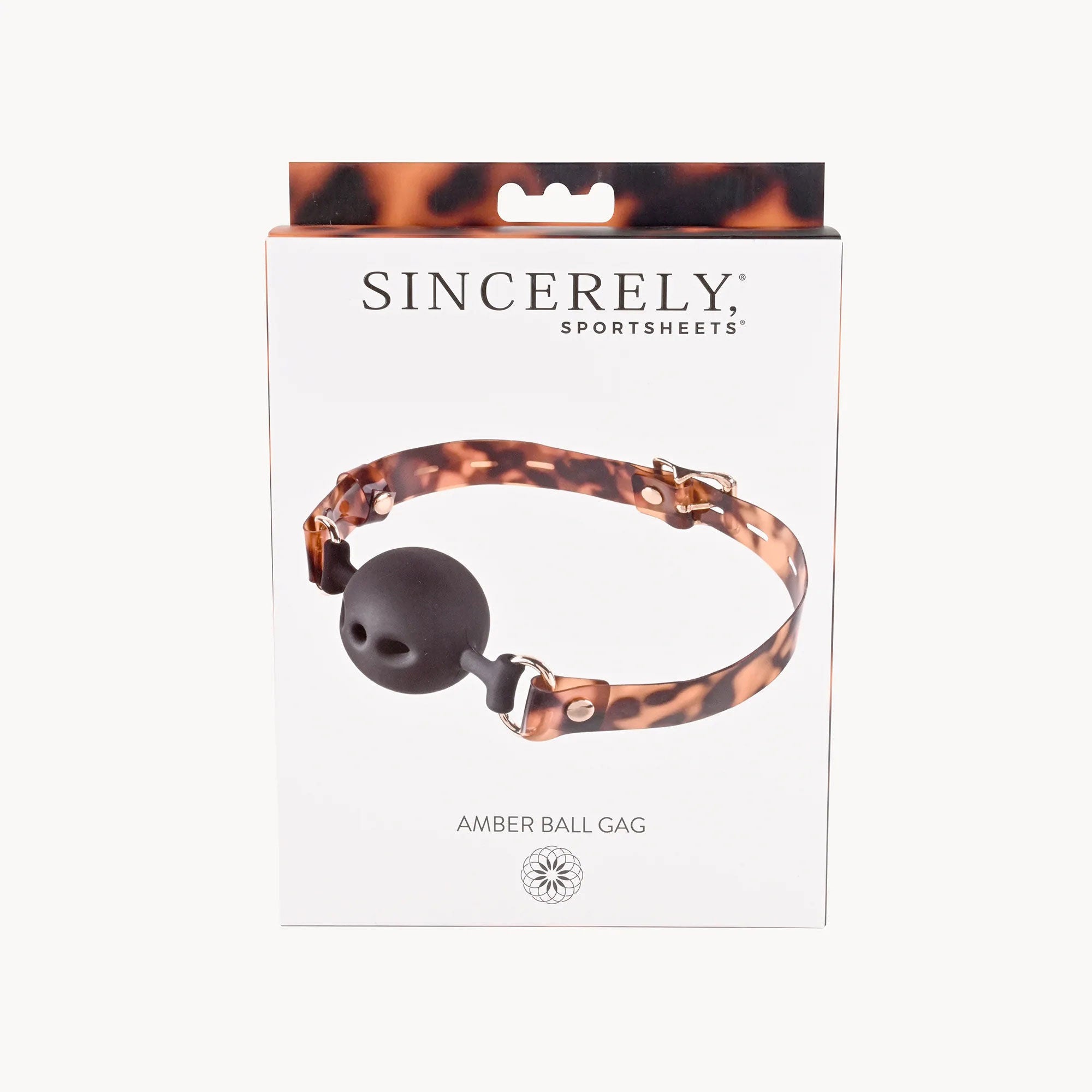 Sincerely Amber Adjustable Ball Gag With Breathable Design Gags