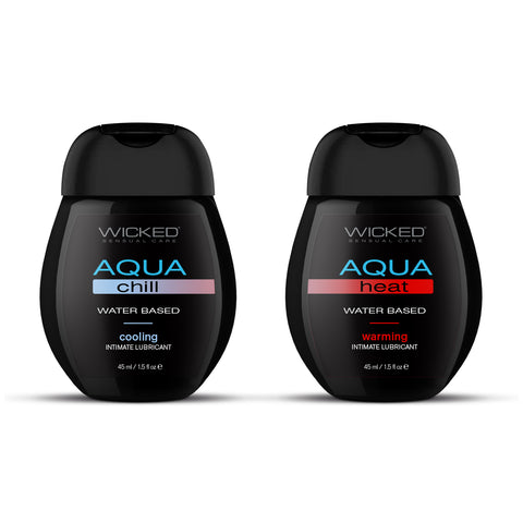 Wicked Sensation Kit 2 Pack 120 ml Warming & Cooling Lubricants Water Based Lube