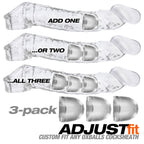 Oxballs Adjustfit Insert 3-Pack Clear Cocksheath Inserts > Sex Toys For Men > Penis Sleeves