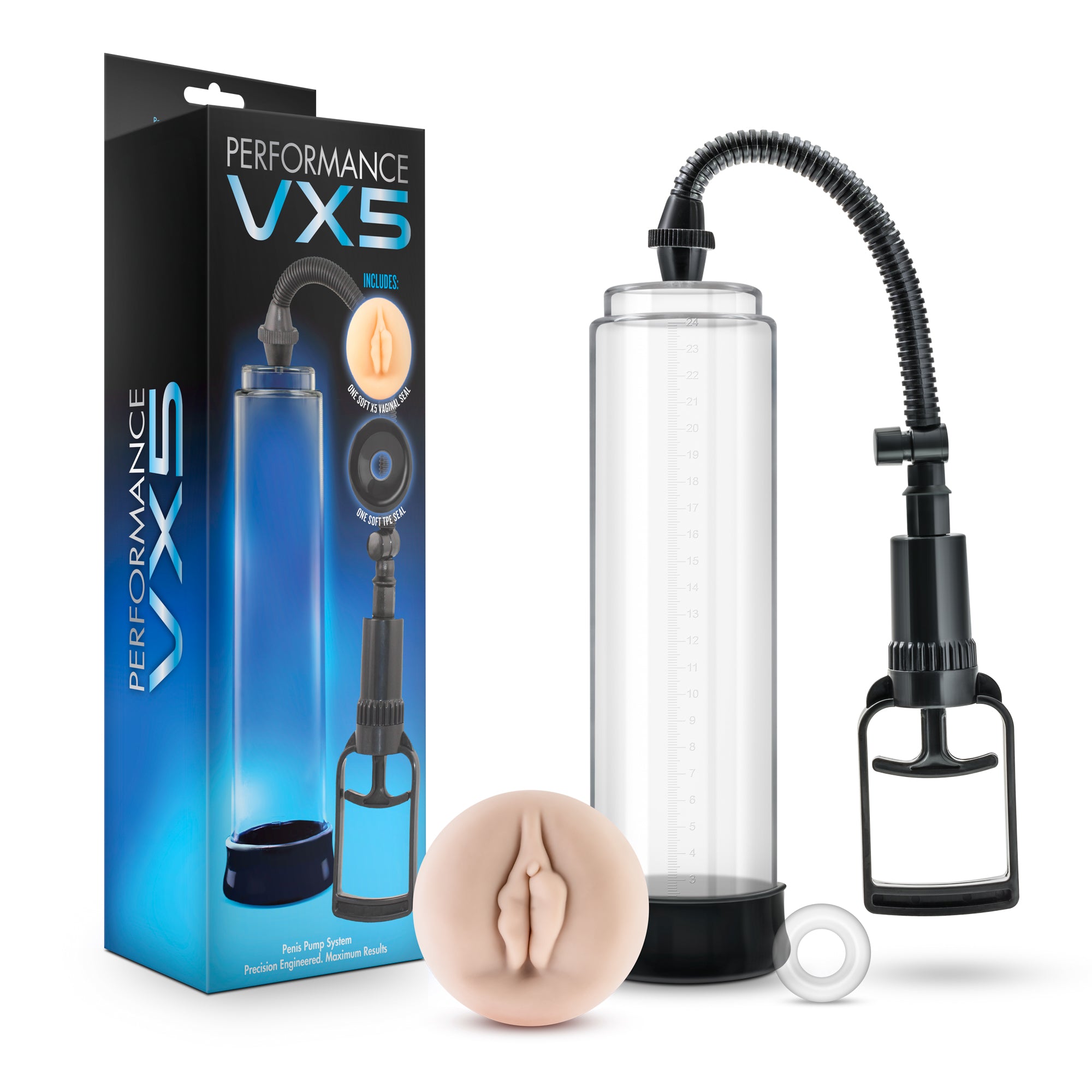 Blush VX5 Performance Clear Male Enhancement Pump 10 Inch 2.75 Diameter Pump System > Pumps > Penis Pumps