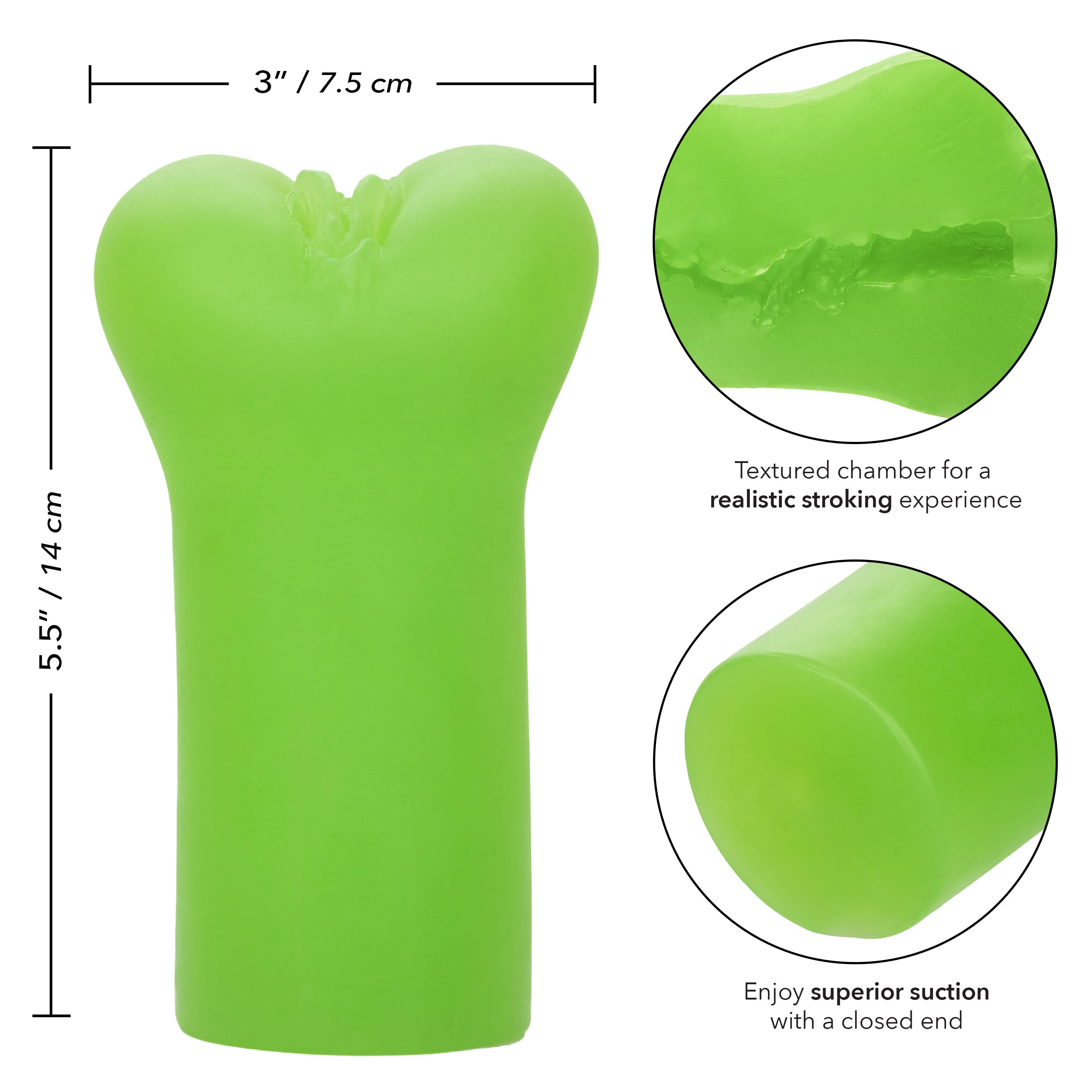 Cheap Thrills - The Queen of Mars Green Pure Skin Material 5.5 Inch Compact Stroker > Sex Toys For Men > Masturbators > Fantasy